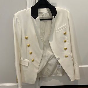 Veronica beard white blazer size 6